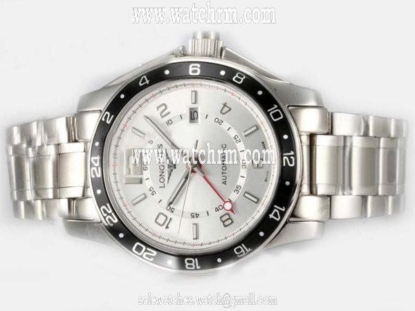 Longines Sport Higher L2.678.6.11.2 40mm Quartz Chronograph White Dial Watch