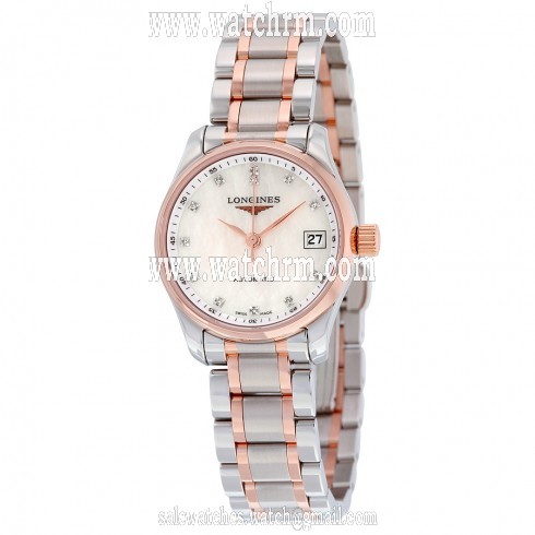 Longines The Longines Master Collection Mother Of Peral Dial Stainless Steel Ladies Automatic Watch L21285897
