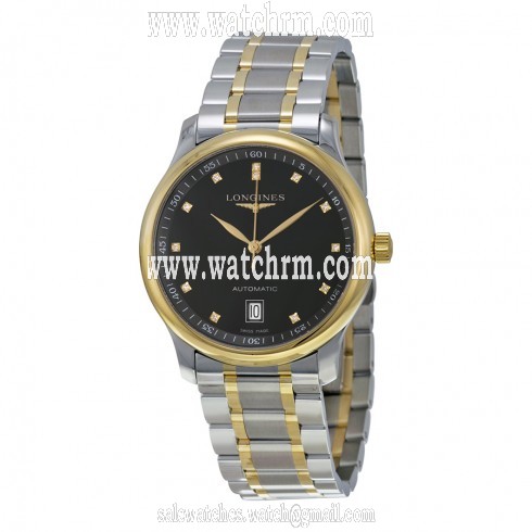 Longines The Master Diamond Black Dial Men's Watch L2.628.5.57.7