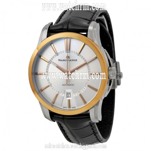 Maurice Lacroix Date Automatic Dial 18Kt Rose Gold Men's Watch PT6148-PS101-130