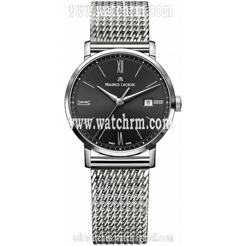 Maurice Lacroix Eliros Black Dial Ladies Stainless Steel Watch EL1084-SS002-313