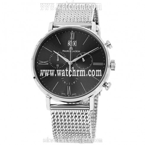 Maurice Lacroix Eliros Chronograph Anthracite Dial Stainless Steel Men's Watch EL1088-SS002-810