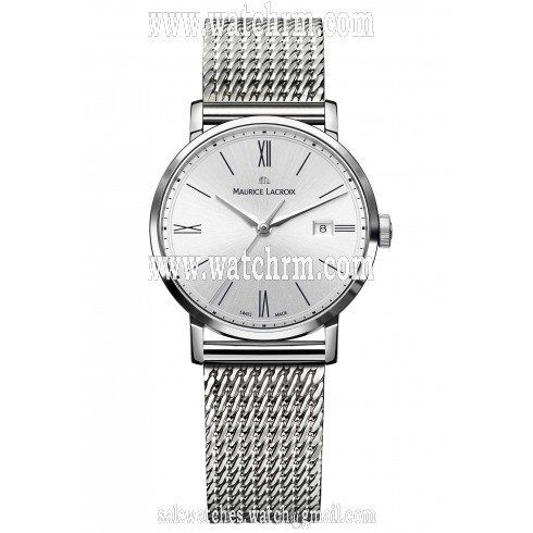 Maurice Lacroix Eliros Date Silver Dial Ladies Stainless Steel Watch EL1084-SS002-113