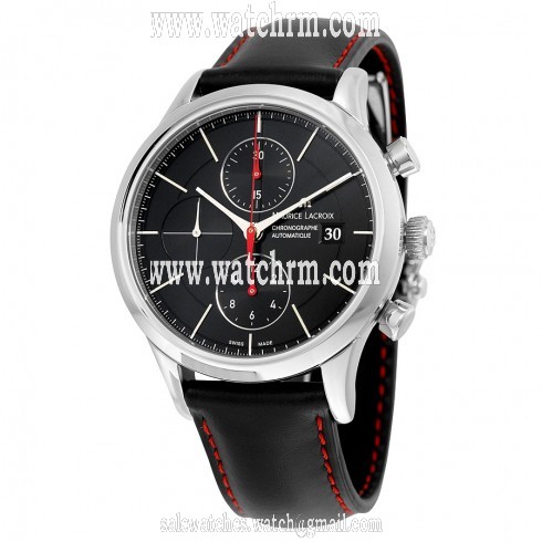 Maurice Lacroix Les Classiques Automatic Chronograph Black Dial Men's Watch LC6058-SS001-332