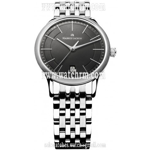 Maurice Lacroix Les Classiques Black Dial Stainless Steel Ladies Quartz Watch LC1117-SS002-330