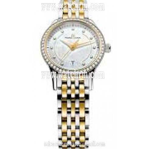 Maurice Lacroix Les Classiques Date Mother Of Pearl Dial Silver-Gold Stainless Steel Ladies Quartz Watch LC1113-PVY23-170
