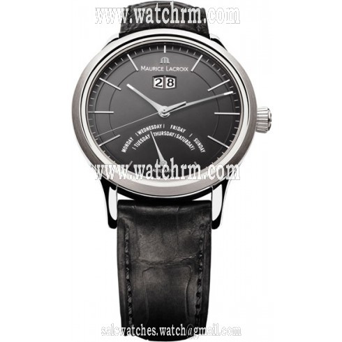 Maurice Lacroix Les Classiques Jours Retrograde Automatic Black Dial Men's Watch LC6358-SS001-33E