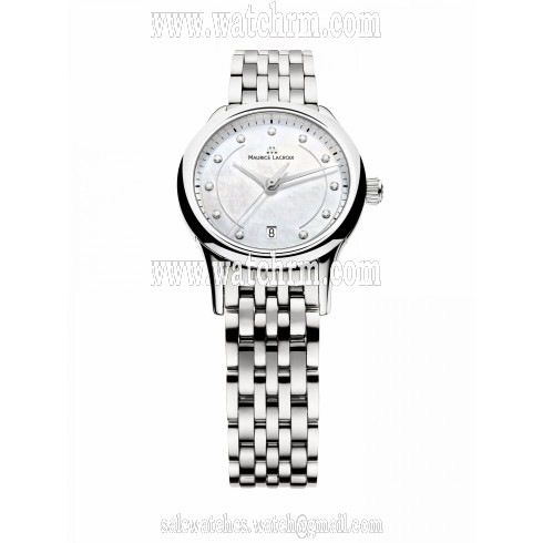 Maurice Lacroix Les Classiques Mother Of Pearl Dial Stainless Steel Ladies Quartz Watch LC1113-SS002-170