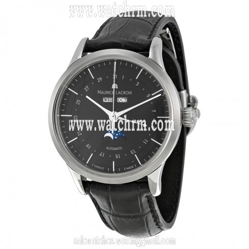 Maurice Lacroix Les Classiques Phase de Lune Black Dial Men's Watch LC6068-SS001-33E