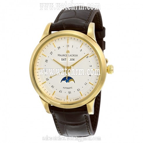 Maurice Lacroix Les Classiques Phase de Lune Silver Dial Men's Watch ML-LC6068-YG101-13E