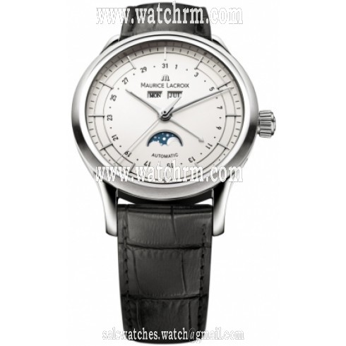 Maurice Lacroix Les Classiques Phase de Lune Silver Dial Men's Watch LC6068-SS001-13E