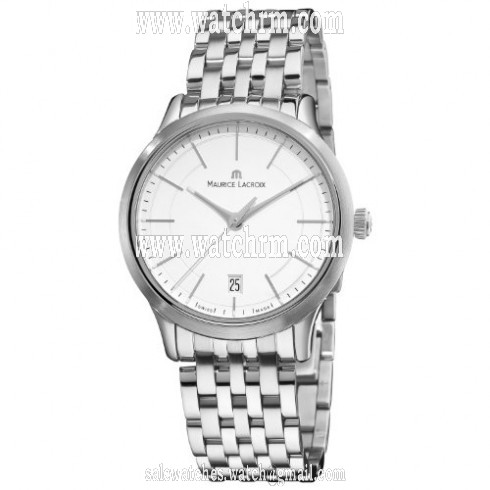 Maurice Lacroix Les Classiques Quartz SIlver Dial Stainless Steel Men's Watch LC1117-SS002130