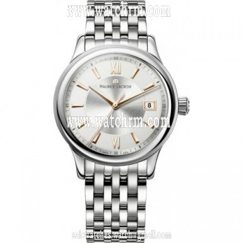 Maurice Lacroix Les Classiques Silver Dial Automatic Stainless Steel Watch LC6027-SS002-111