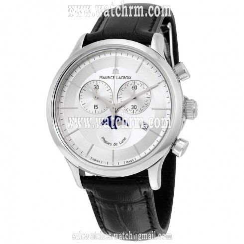 Maurice Lacroix Les Classiques Silver Dial Chronograph Men's Watch LC1148-SS001-131