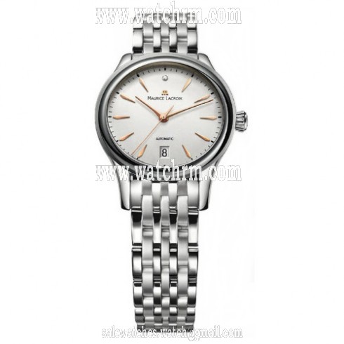 Maurice Lacroix Les Classiques Silver Dial Ladies Automatic Stainless Steel Watch LC6026-SS002-156