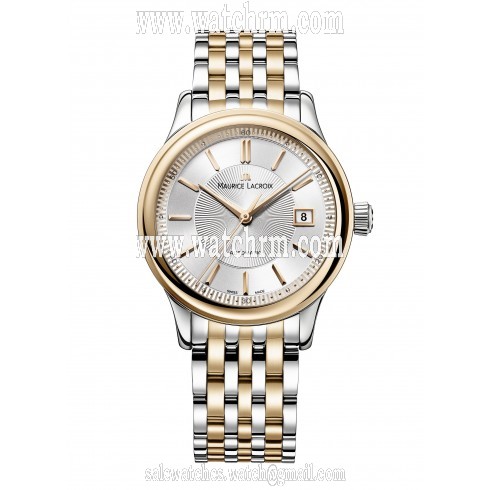 Maurice Lacroix Les Classiques Silver Dial Men's Automatic Two-tone Steel Watch LC6027-PS103-131