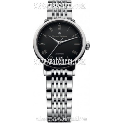 Maurice Lacroix Les Classiques Tradition Black Dial Ladies Automatic Stainless Steel Watch LC6063-SS002-310