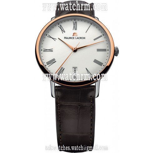 Maurice Lacroix Les Classiques Tradition Silver Dial Brown Leather Ladies Automatic Watch LC6067-PS101-110
