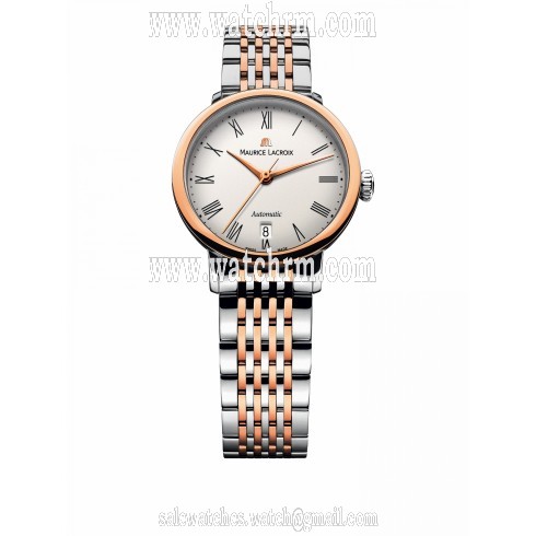 Maurice Lacroix Les Classiques Tradition Silver Dial Ladies Automatic Stainless Steel Watch LC6063-PS103-110