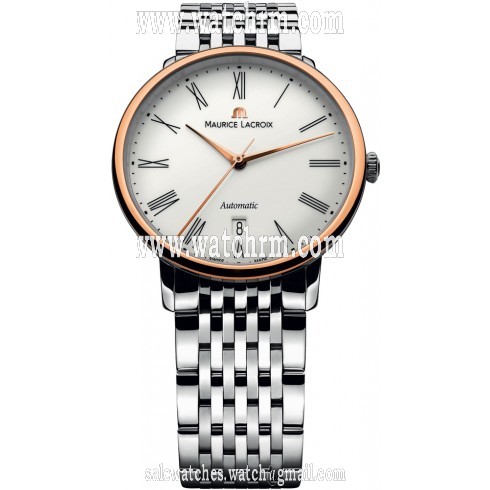Maurice Lacroix Les Classiques Tradition Silver Dial Men's Stainless Steel Automatic Men's Watch LC6067-PS102-110