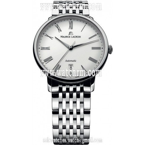 Maurice Lacroix Les Classiques Tradition White Dial Automatic Men's Stainless Steel Watch LC6067-SS002-110