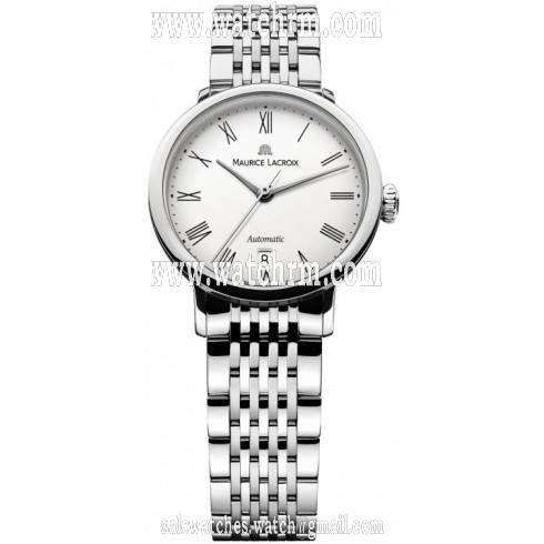 Maurice Lacroix Les Classiques Tradition White Dial Ladies Automatic Stainless Steel Watch LC6063-SS002-110