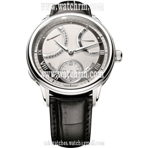 Maurice Lacroix Masterpiece Calendrier Retrograde Silver Dial Men's Watch MP7268-SS001-110