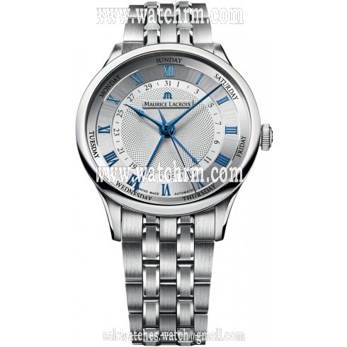 Maurice Lacroix Masterpiece Cinq Aiguilles Silver Dial Men's Automatic Stainless Steel Watch MP6507-SS002-110