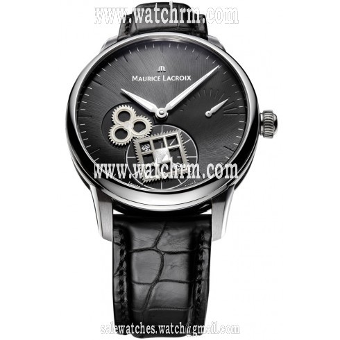 Maurice Lacroix Masterpiece Roue Carree Black Dial Men's Watch MP7158-SS001-900