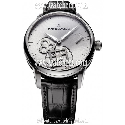 Maurice Lacroix Masterpiece Roue Carree Rhodium Dial Men's Watch MP7158-SS001-901