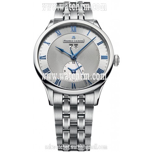 Maurice Lacroix Masterpiece Tradition Date GMT Silver Dial Men's Watch MP6707-SS002-110