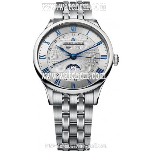 Maurice Lacroix Masterpiece Tradition Silver Dial Steel Men's Watch MP6607-SS002-110