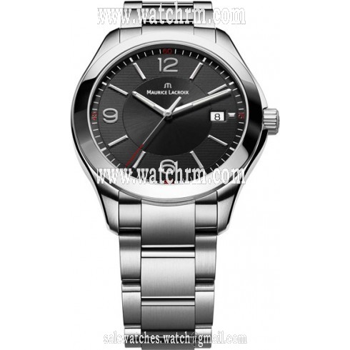 Maurice Lacroix Miros Date Black Dial Stainless Steel Men's Watch MI1018-SS002330