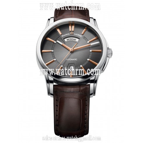 Maurice Lacroix Pontos Automatic Black Dial Men's Watch PT6158-SS001-03E