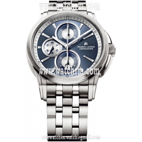 Maurice Lacroix Pontos Automatic Blue Dial Men's Watch PT6188-SS002-430