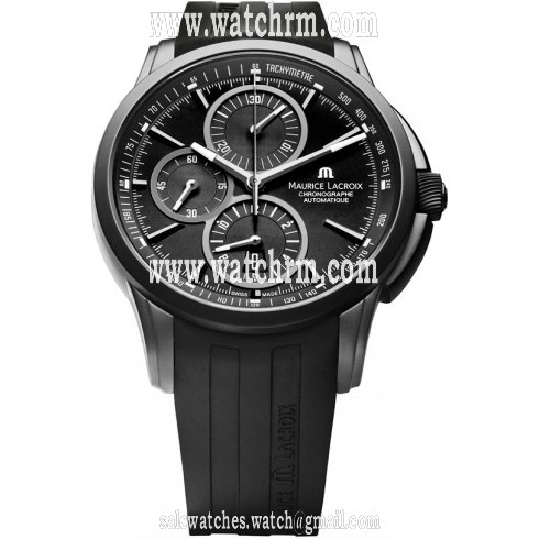 Maurice Lacroix Pontos Chronograph Black Dial Men's Watch PT6188-SS001-331