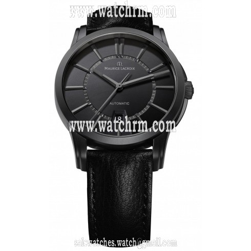 Maurice Lacroix Pontos Date Automatic Black Dial Men's Watch PT6148-PVB01-330