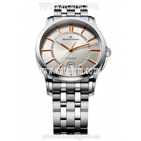 Maurice Lacroix  Pontos Date Silver Dial Automatic Men's Stainless Steel Watch PT6148-SS002-131