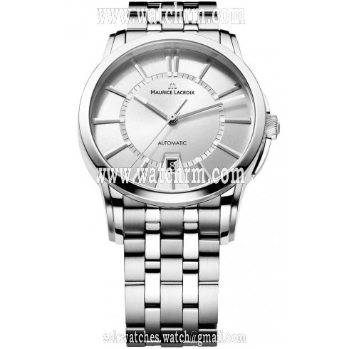 Maurice Lacroix Pontos Date Silver Dial Men's Automatic Stainless Steel Watch PT6148-SS002-130