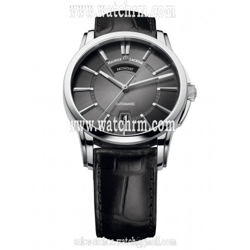 Maurice Lacroix Pontos Day & Date Grey Dial Automatic Men's Watch PT6158-SS001-23E