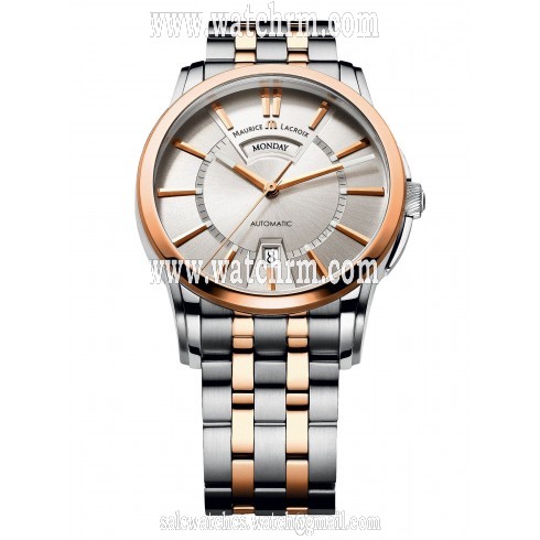 Maurice Lacroix Pontos Day & Date Silver Dial Automatic Men's Watch PT6158-PS103-13E