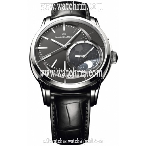 Maurice Lacroix Pontos Decentrique GMT Black Dial Automatic Men's Watch PT6118-SS001-330