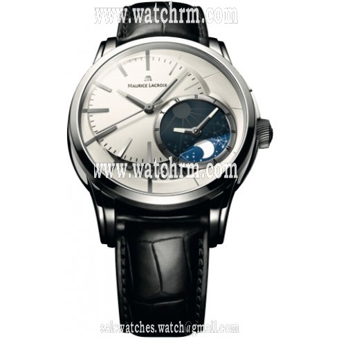 Maurice Lacroix Pontos Decentrique GMT  Silver Dial Men's Watch PT6118-SS001-130