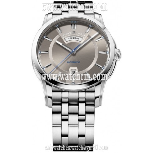 Maurice Lacroix Pontos Jours/Date Men's Automatic Stainless Steel Watch PT6158-SS002-73E