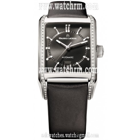 Maurice Lacroix Pontos Rectangulaire Black Dial Men's Watch PT6247-SD501-350