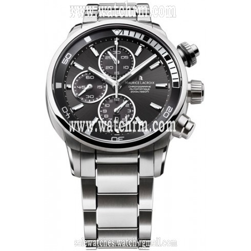 Maurice Lacroix Pontos S Black Dial Stainless Steel Men's Watch PT6008-SS002-330