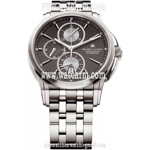 Maurice Pontos Chronograph Gray Dial Men's Watch PT6188-SS002-830