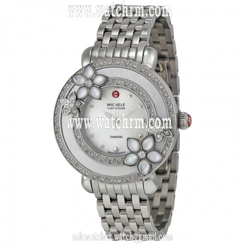 Michele Cloette Mother of Pearl Dial Stainless Steel Ladies Watch MWW20A000001