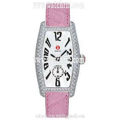 Michele Coquette Pave Diamond Light Pink Ladies Watch MWW08B000057