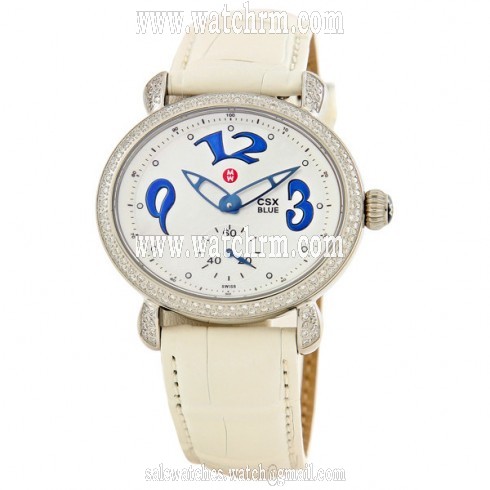 Michele CSX Blue Diamond White Ladies Watch MWW03E000065